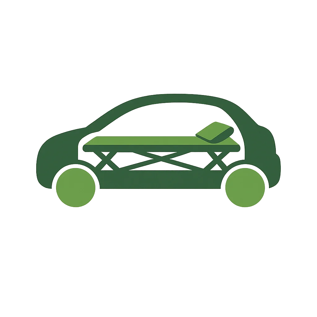 Car camping bed recommendation icon